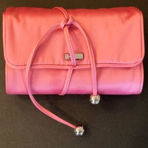 Coach - Pink Satin Travel Jewelry Case - (New - Never Used)